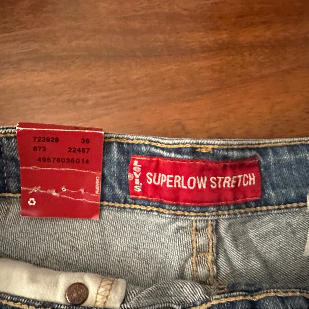 Levi's Classic Blue Jean Shorts for Women - Picture 3 of 4